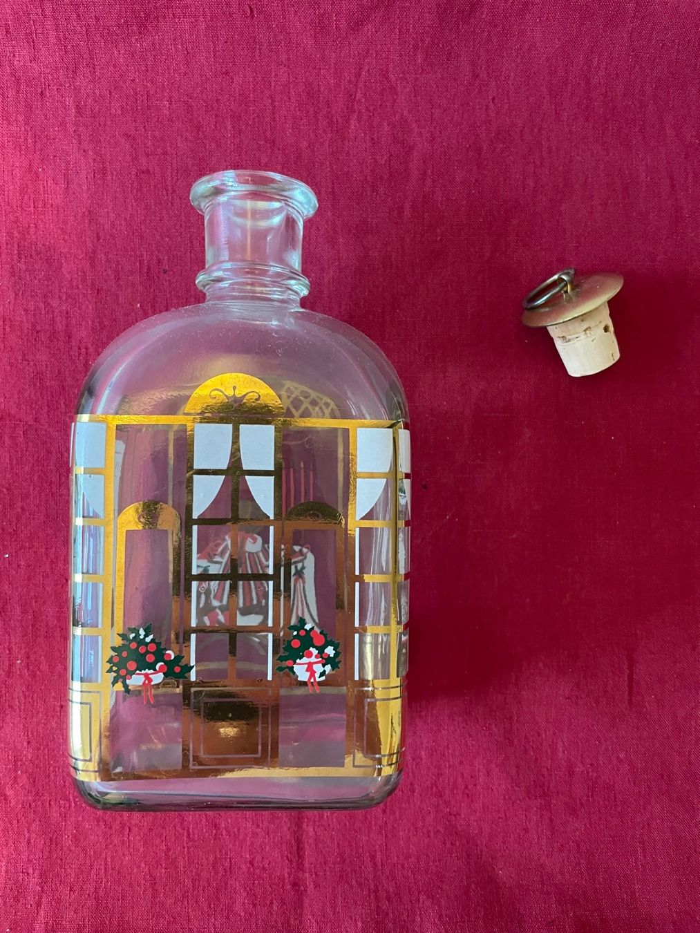 Holmegaard Bottiglie: Holmegaard Danemark - Belle bouteille de Noël – Usato da Cologny venduto da VintageFlamingo 1