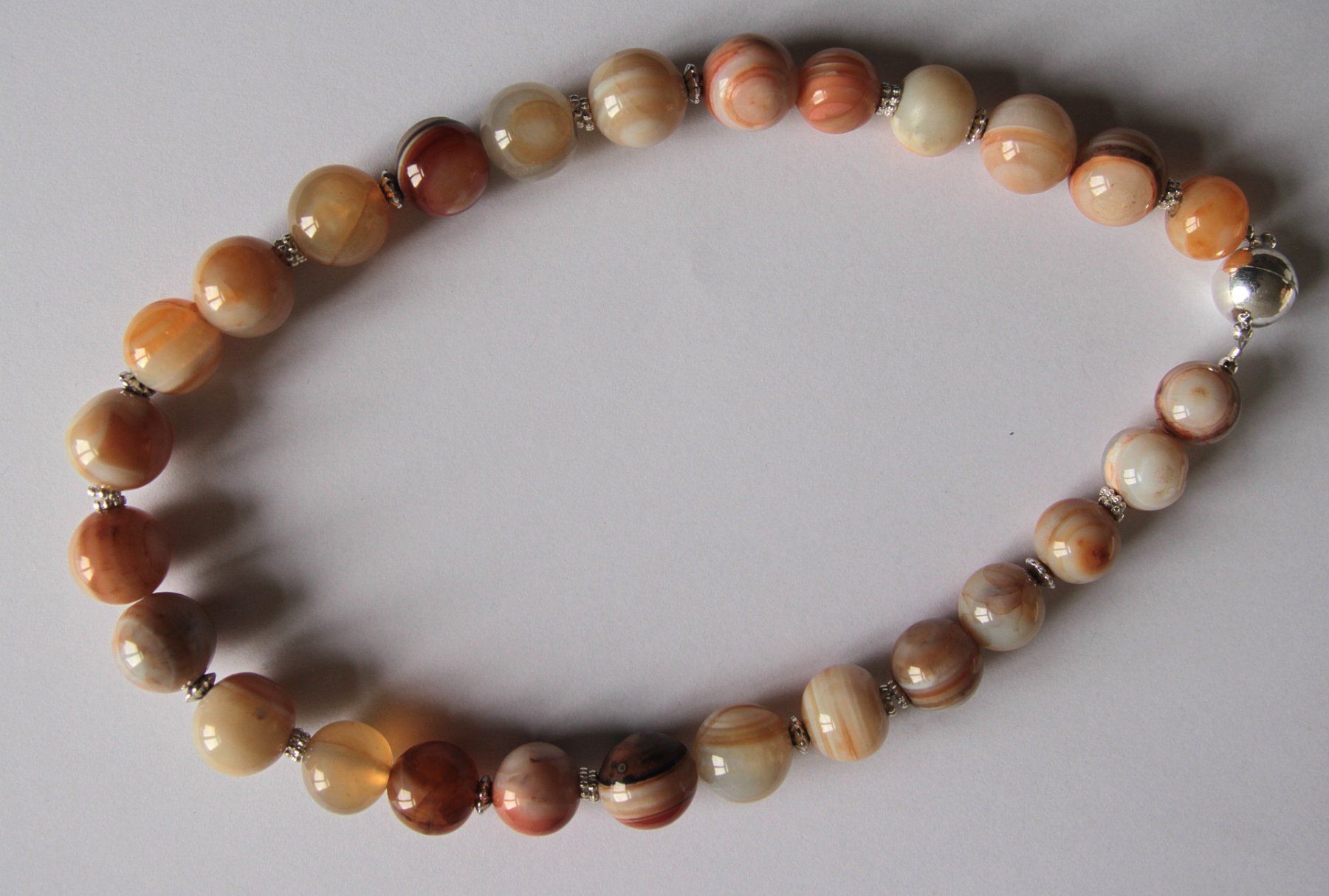 Catenine: Mega Botswana Achat Kette Achatkette Edelstein Schmuck – Usato da Matten b. Interl venduto da EdelsteineInterlaken 2