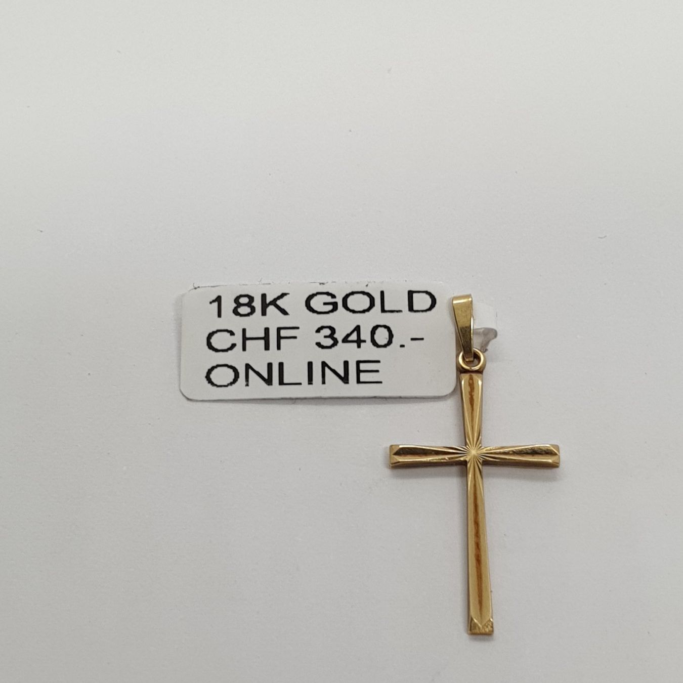Anhänger: Echt 18K Gold - Kreuz Anhänger – Gebraucht aus Luzern von Luzern-Goldhaus 2