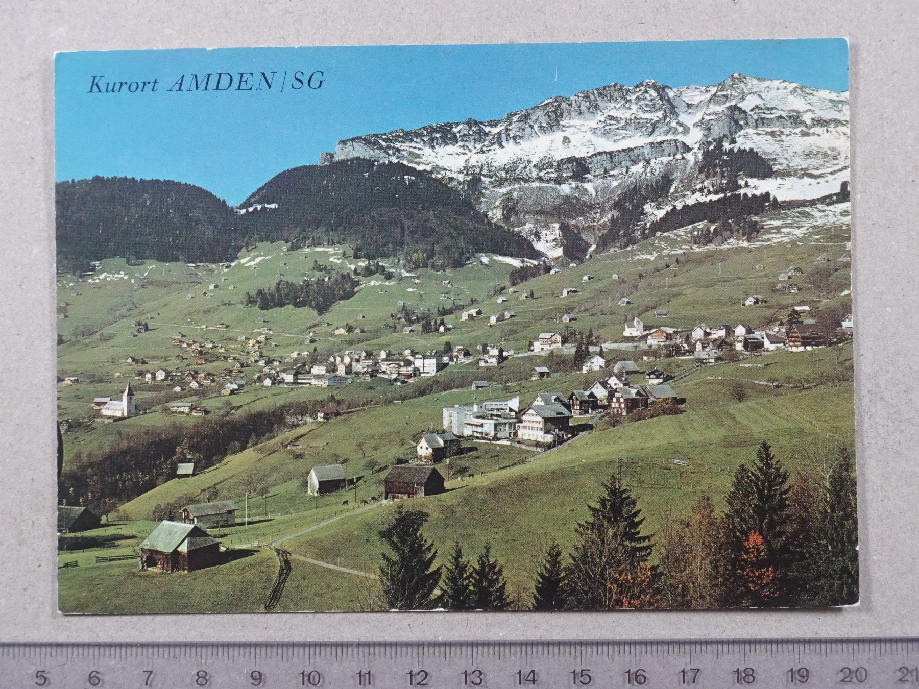Cartoline postali: Amden, 1985 – Usato da Lenzburg venduto da fh1
