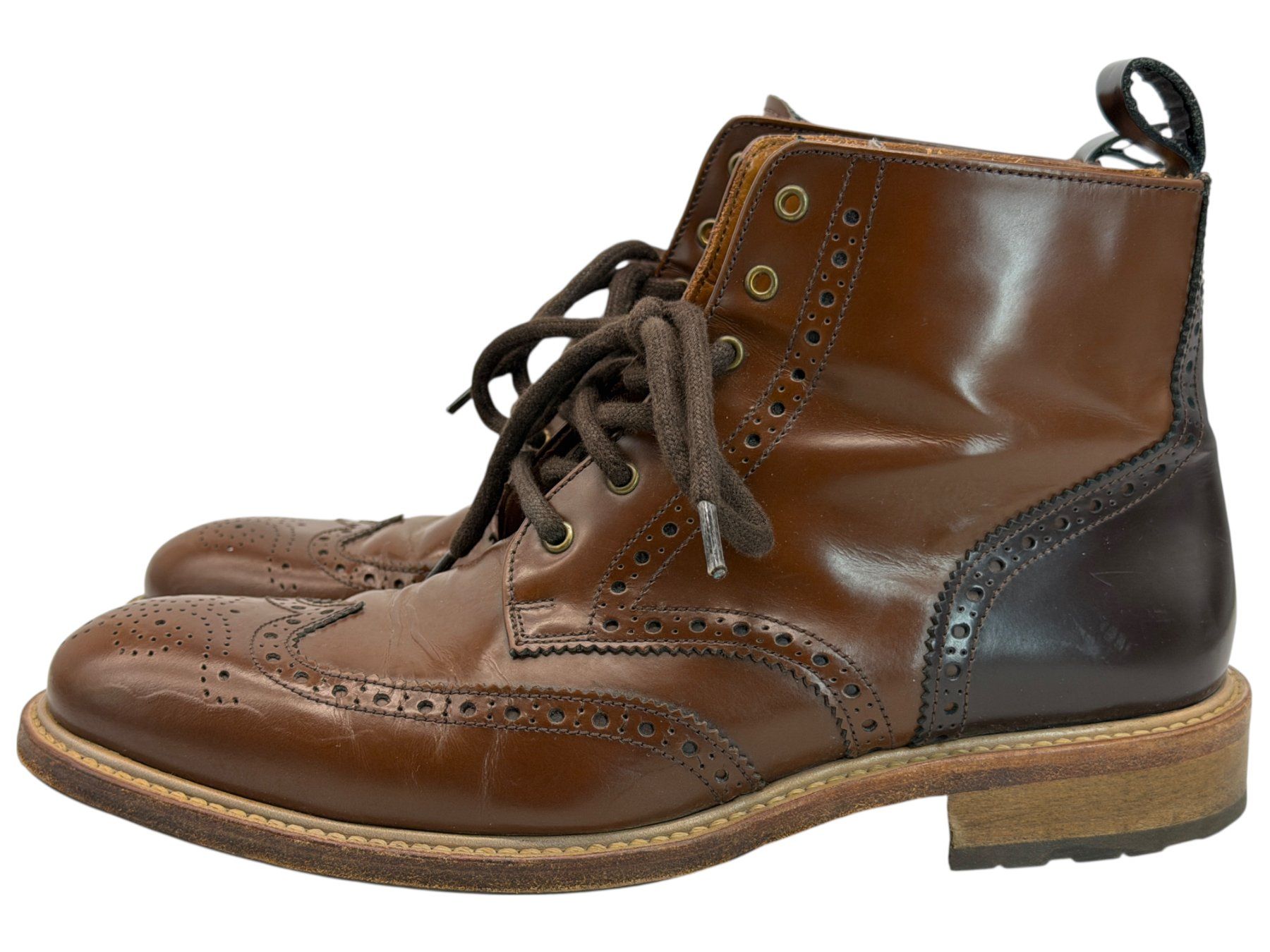 Navyboot Scarpe da donna: Bottines Navyboot en cuir marron. Pointure 41 – Usato da Morges venduto da objetsdepoque 6