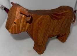 Handgeschnitzte Kuh aus Holz, für Bauernhof