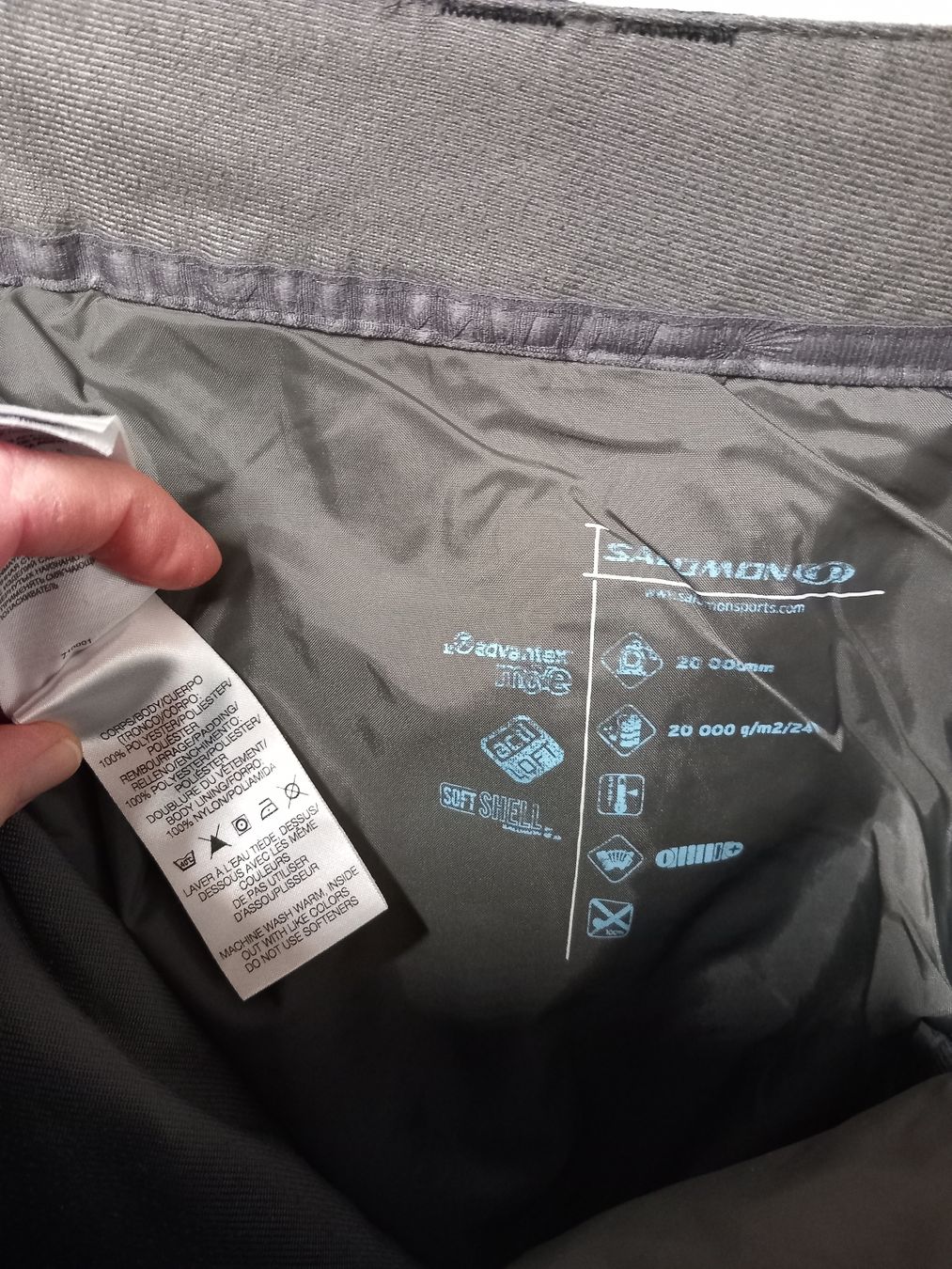Salomon Hosen: Salomon Skihose Gr.36, schwarz – Gebraucht aus Gwatt (Thun) von umwelt-brocki 9