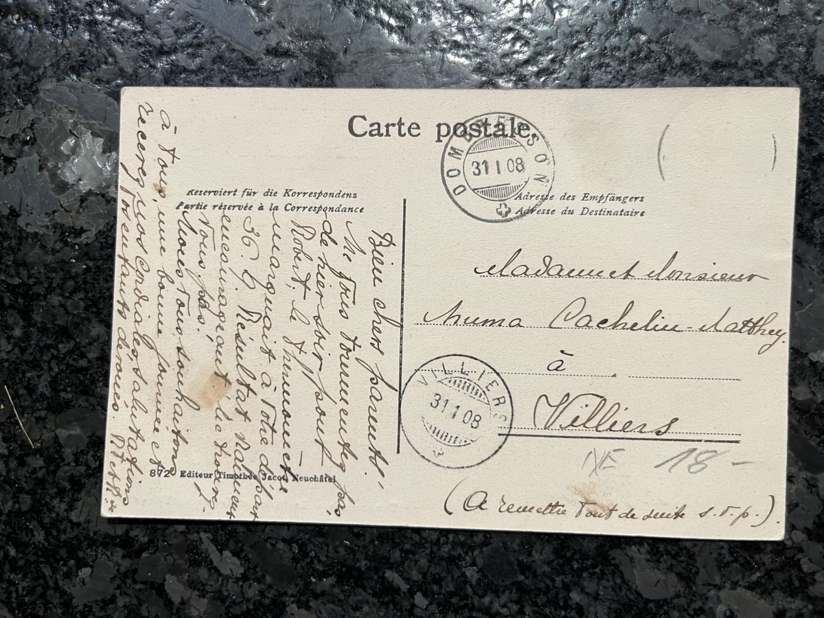 Cartes postales: Carte postale  – D'occasion à Cernier par Psidium58 1