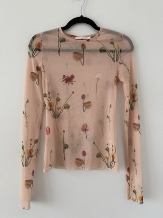 Aéryne Camille Blumen Mesh Frühling Top 🌷
