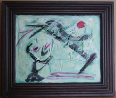 Gemälde: Grüne Gipsabstraktion