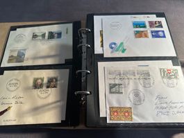 Album Schweiz Sammlung Sonderbreife, Briefe und FDC