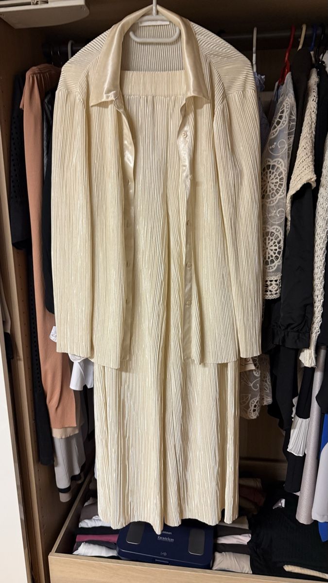 Mango Lotti di vestiti: Damen Plissee Set Bluse &Hose Beige Gr M – Nuovo (secondo la descrizione) da Haslen GL venduto da rana04 3