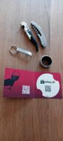 Wein Accessoires Set: Zapfenzieher, Schlüsselanhänger...