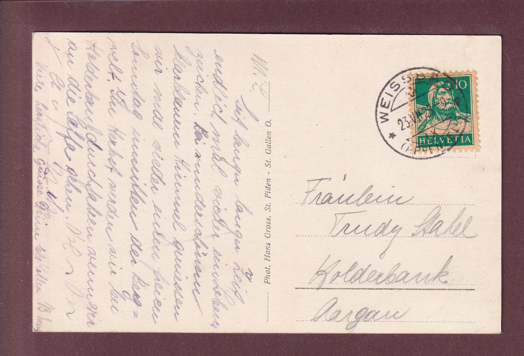 Ansichtskarten: SÄMBTISERSEE - Roslenfirst - 1928 – Gebraucht aus Pully von nicecards 1