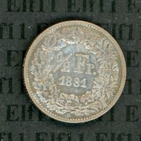 CHF___0.50 1881 unz 50 Rappen