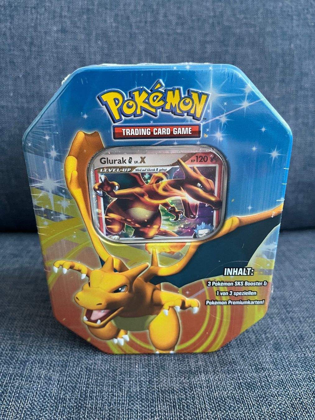 Pokémon Carte collezionabili: Pokemon - Glurak Tin Box sealed - deutsch – Nuovo e nell'imballaggio originale da Zürich venduto da Nostalgia 1
