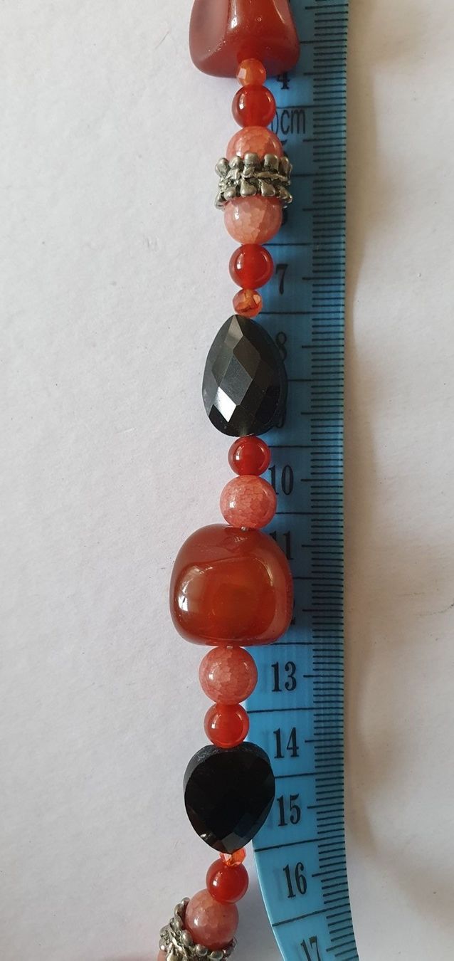 Ketten: Einzigartig Kette. Karneol, Rot Agate, Onix – Neu (gemäss Beschreibung) aus Benglen von Meercat3 6