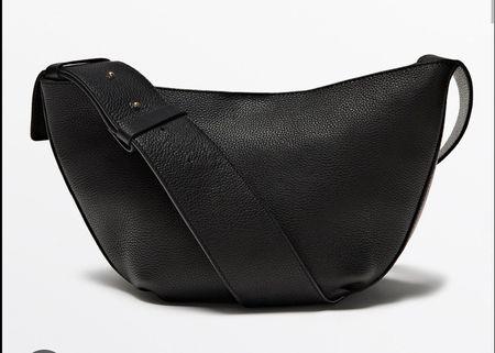 Massimo Dutti Ledertasche, neu, Schwarz
