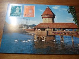 Maximumkarte 1994, Kappellbrücke Luzern