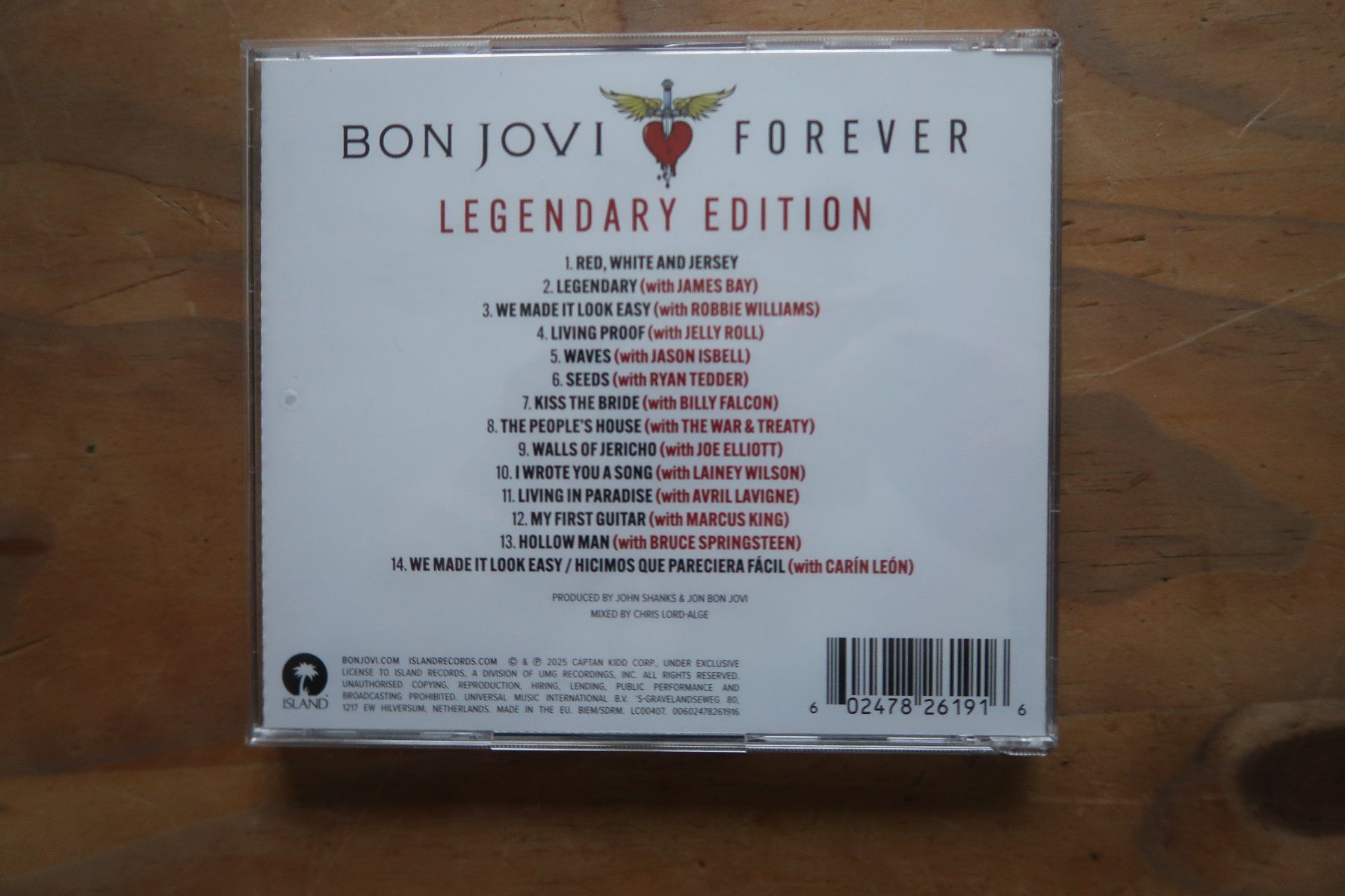 CD: BON JOVI - FOREVER LEGENDARY EDITON - DUETTS - CD – Usato da Basel venduto da Patiscat 1