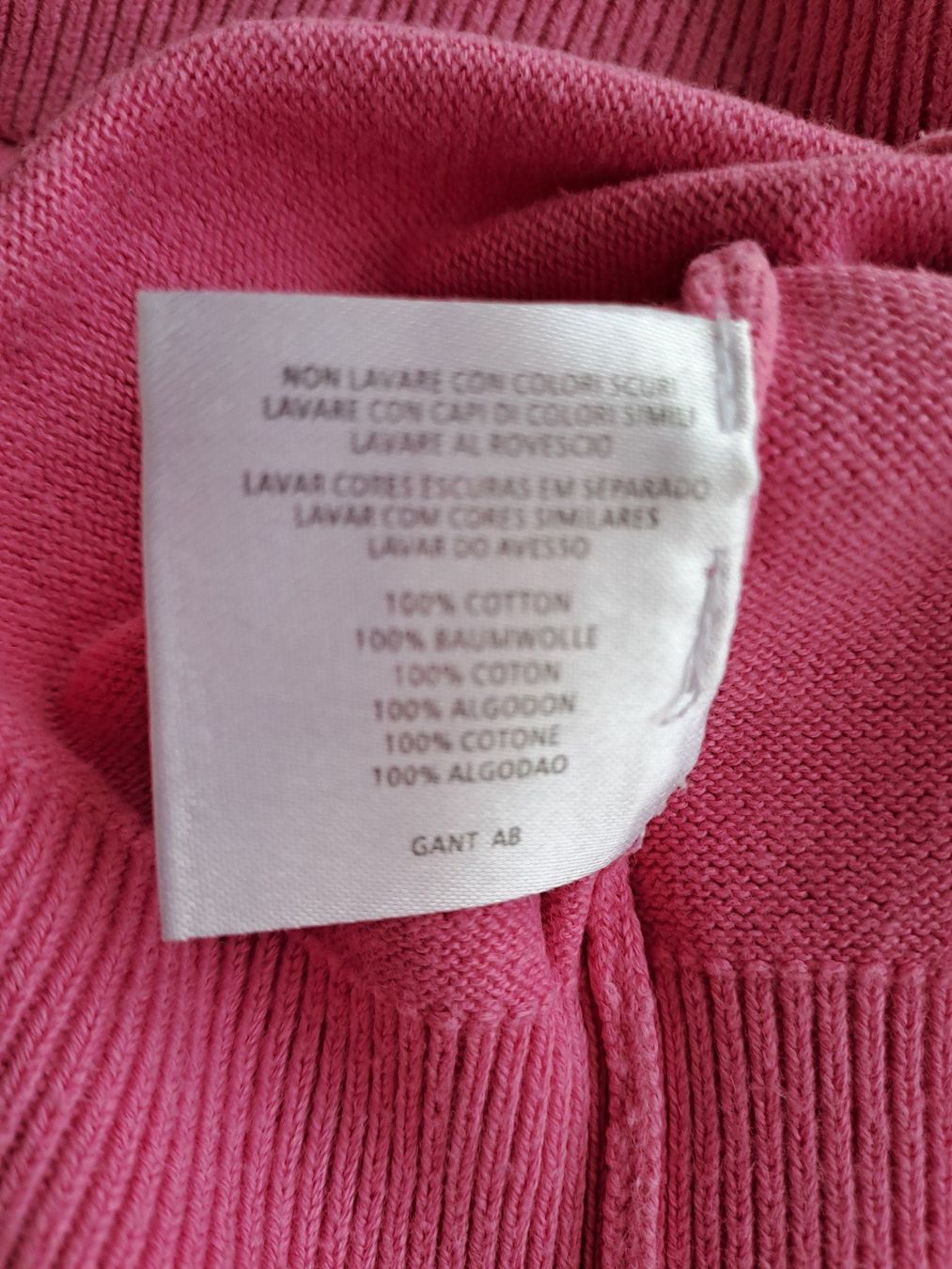Gant Maglioni & Felpe: Pull rose, marque GANT, coton, Taille XXL (env. 42) – Usato da Denens venduto da Chanchantevend 8