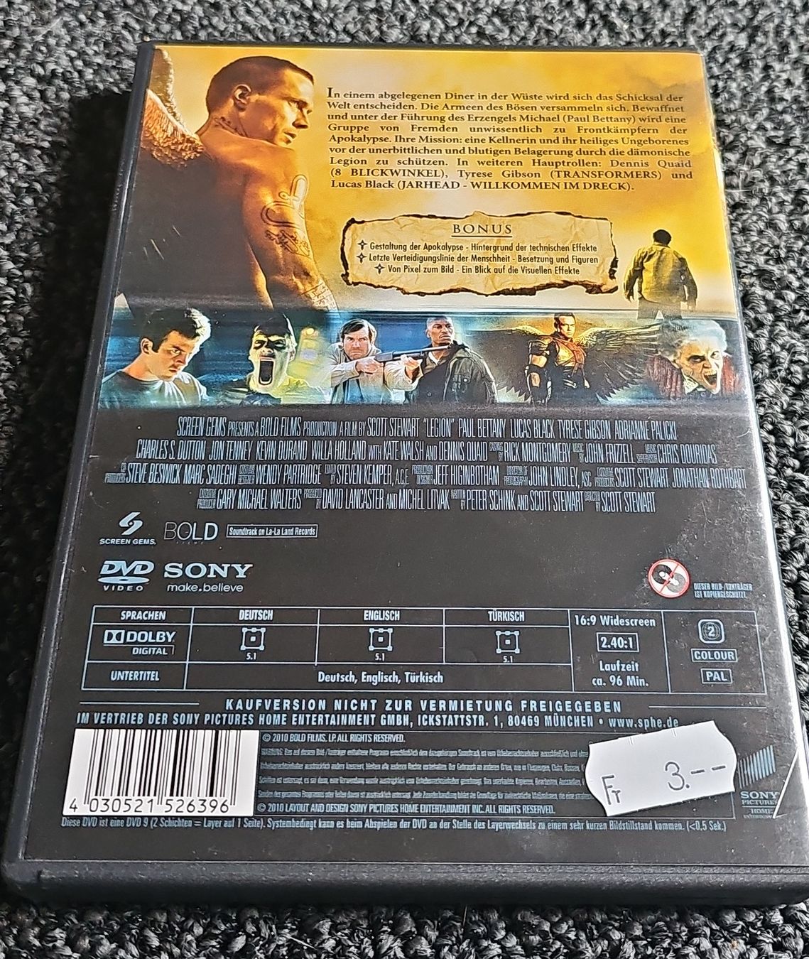 Alle DVDs: Legion (23496) – Gebraucht aus Ruswil von jan_bxl5 1
