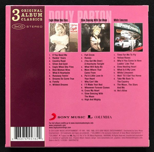 CD: Parton Dolly: Original Album Classics - 3CD – Nuovo e nell'imballaggio originale da Steinhausen venduto da Vilivinili 1