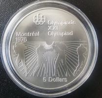 5 Dollar 1976 XXI. Olympiade Montreal 925-er Silber 24 Gramm