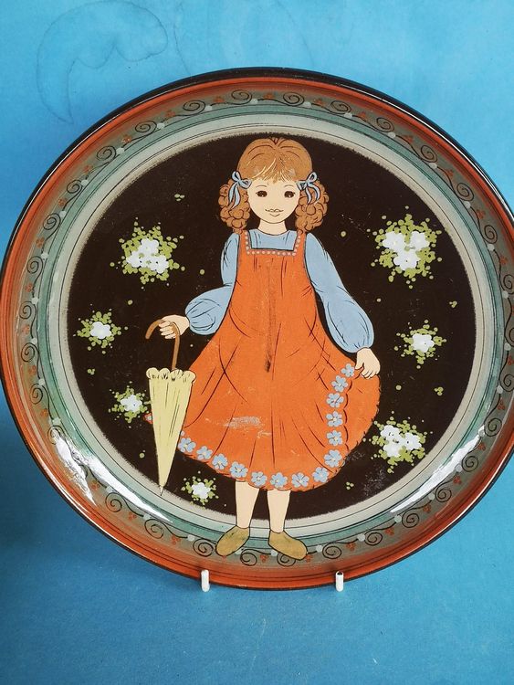 Rheinfelden Platte Rund...handbemahlt,....signert Kaufen auf Ricardo