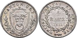 Uri: 4 Batzen 1811 (silber) +++ TOP +++