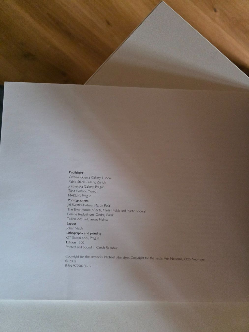 Libri: Kunst Katalog: Michael Biberstein ... towards silence  2002 – Usato da Walterswil BE venduto da Lonitti 7