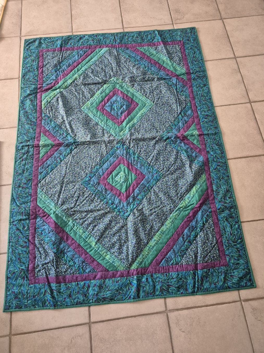 Decken: Quilt Decke Handarbeit – Gebraucht aus Bassersdorf von Seaworld06