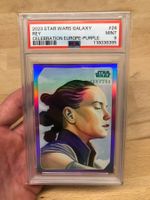 PSA 9 Purple /299 Rey Topps Star Wars Galaxy Europe 2023