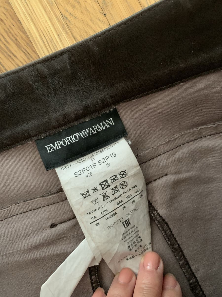 Pantaloni: Emporio armani lederhose lammleder – Usato da Zürich venduto da Nikuska32 4
