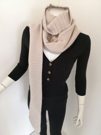🤩PENNY BLACK SCHLAUCH-STRICK-SCHAL BEIGE