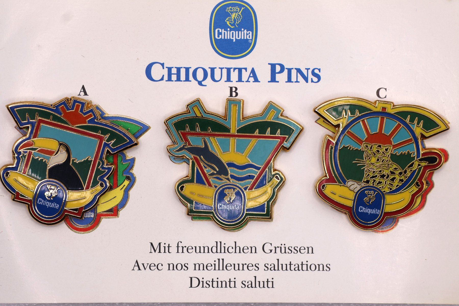 Chiquita Plaquettes & Badges: 3 Pins CHIQUITA  Banane – D'occasion à Winterthur par Sammleroase