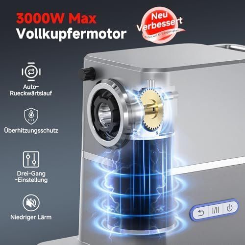 Elettrodomestici da cucina: Leiser Fleischwolf Elektrisch 3000W Max DC-Motor Nur 60 – Nuovo e nell'imballaggio originale da Hundwil venduto da Mr.Wong 5