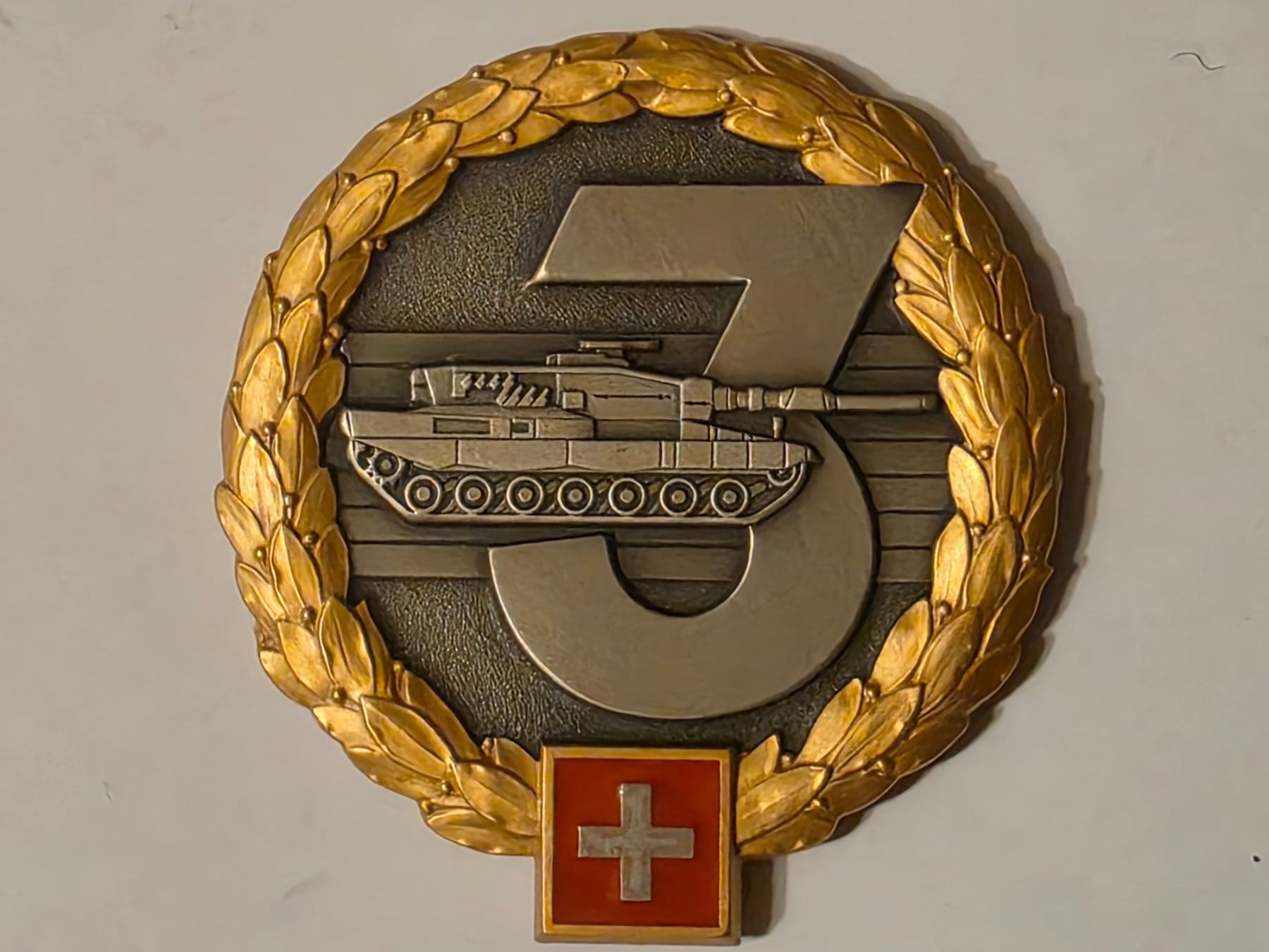 Schweizer Armee Placchette & Badge: Duo Abzeichen Médaille beret Panzer & Panzer Br 3 Goldrand – Nuovo (secondo la descrizione) da Nyon venduto da freetoys08 1