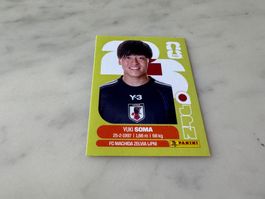 Panini FIFA Fussball WM 2026 Sticker Yuki Soma JPN 9