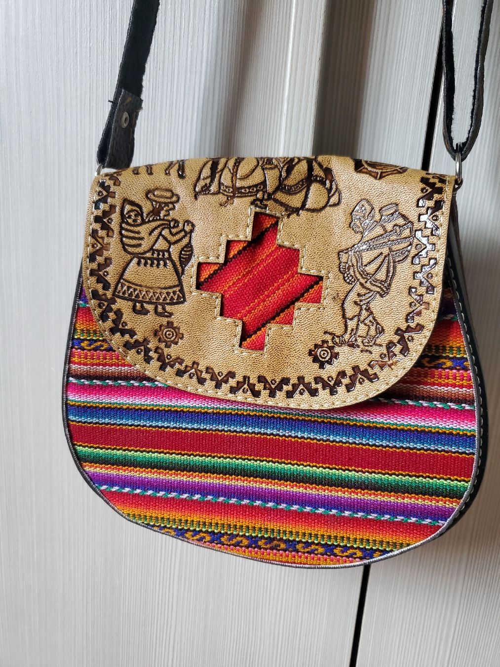 Borse da donna: Original Umhängetasche Tasche Peru Leder – Nuovo (secondo la descrizione) da St. Moritz venduto da ang_9drt