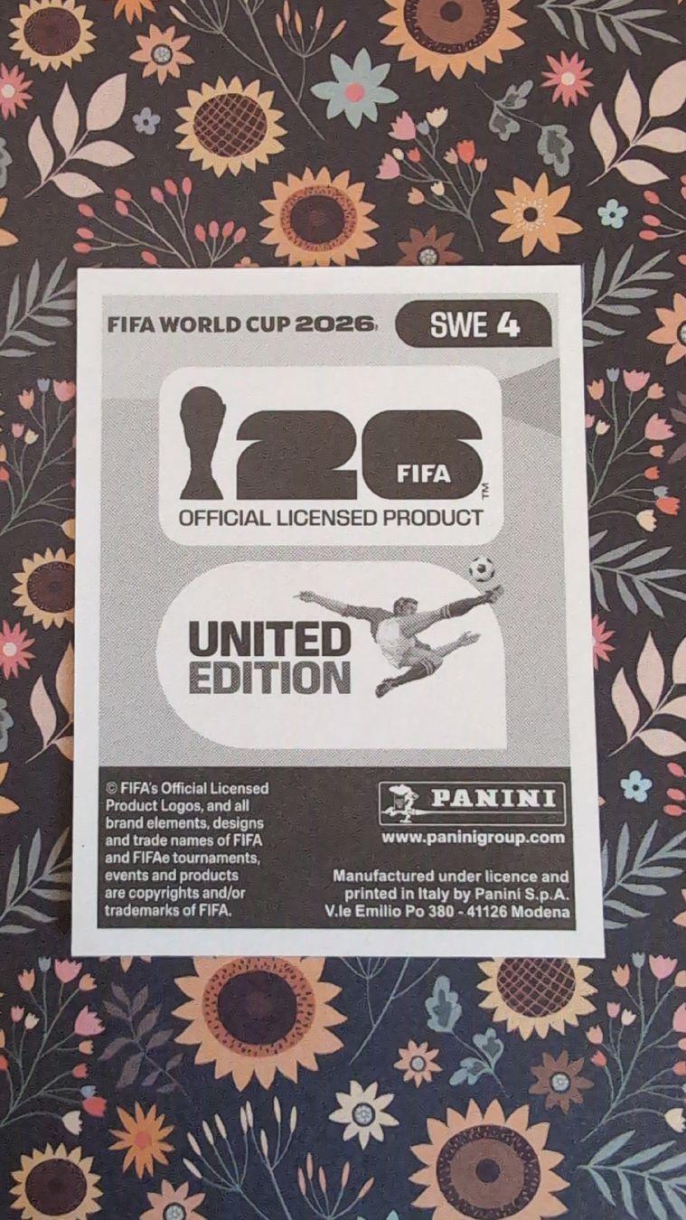 Panini Cartes à collectionner: SWE 4 - PANINI - FIFA WM 2026 – Neuf (Voir description) à Bauma par tobiaskl 1