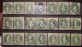 Lot Stehende Helvetia 25Rp 21Stk.