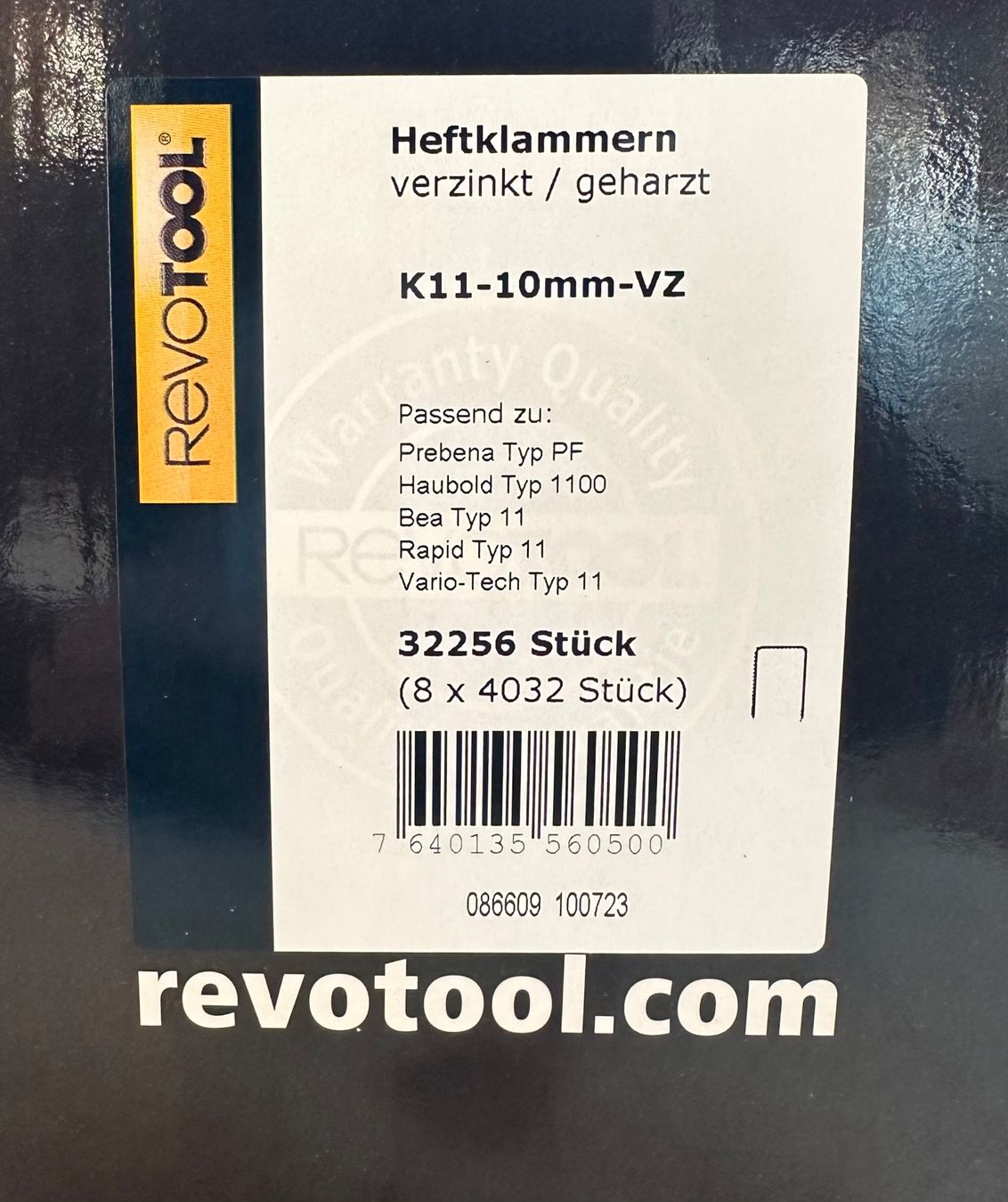 Alle Werkzeuge: Handtacker + Heftklammern 9 pack von 8mm + 8 pack von 10mm – Neu und originalverpackt aus Uetendorf von Revotool 4
