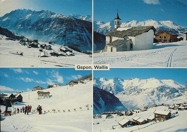 Cartoline postali: GSPON STALDENRIED Skilift – Usato da Jona venduto da philajona