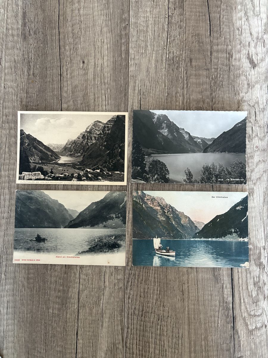 Cartoline postali: Postkarten Klöntalersee GL – Usato da Schaffhausen venduto da Reporter