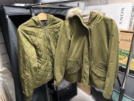 2 in 1 Jacke in Olivegrün