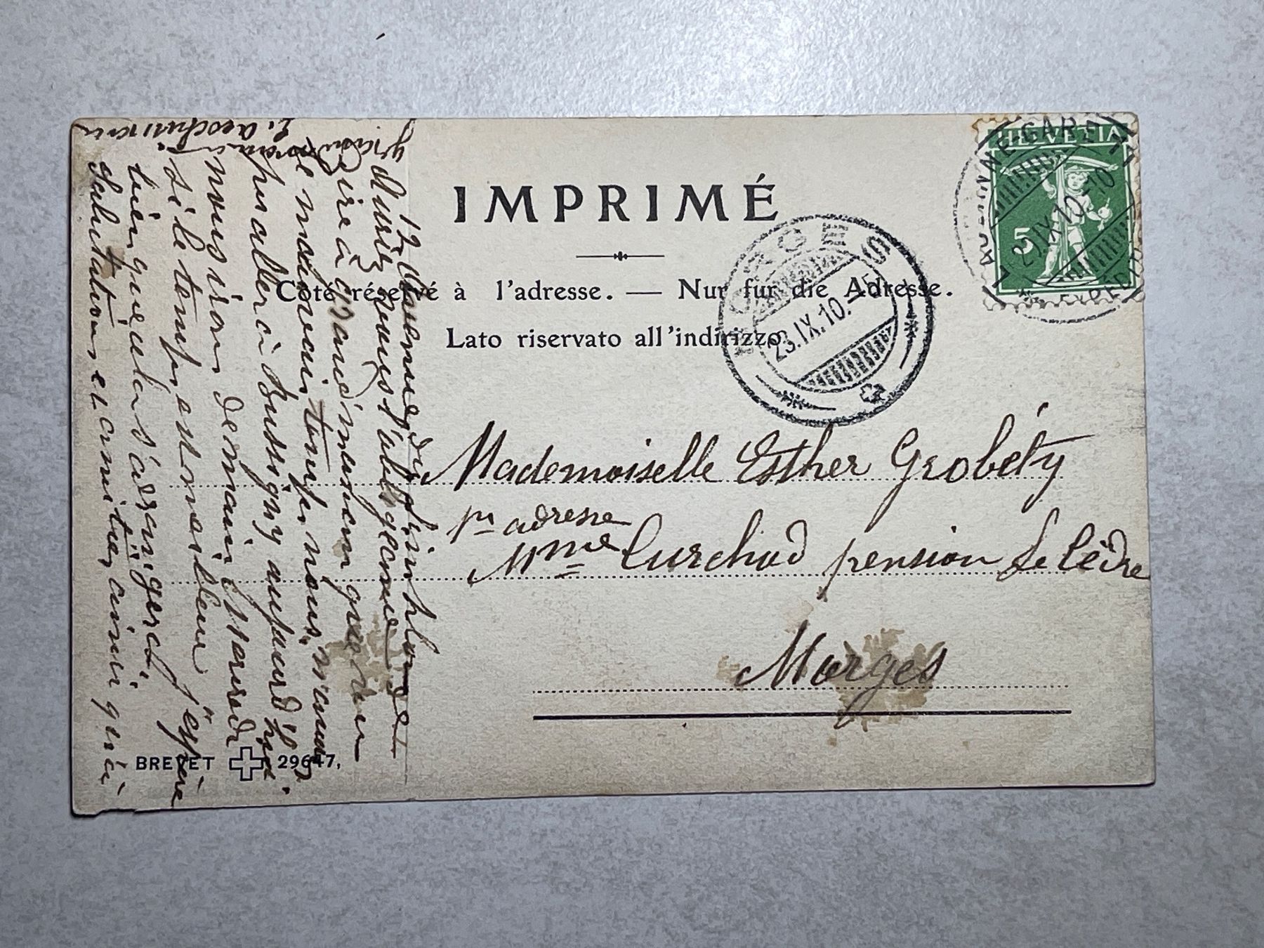 Cartoline postali: Ouchy, Lausanne – Usato da Strengelbach venduto da Aschatan5 1