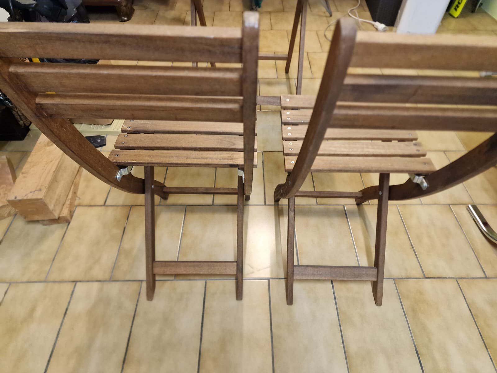 Ikea Tischgruppe: Balkontisch mit Stühlen aus Holz – Gebraucht aus Uster von Chantale81 3