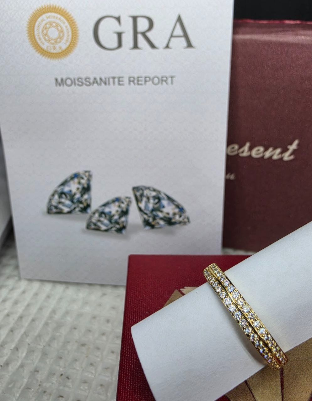 Anelli: Bague argent avec diamants de moissanite certifiés GRA – Nuovo e nell'imballaggio originale da Reconvilier venduto da Tsma67 9