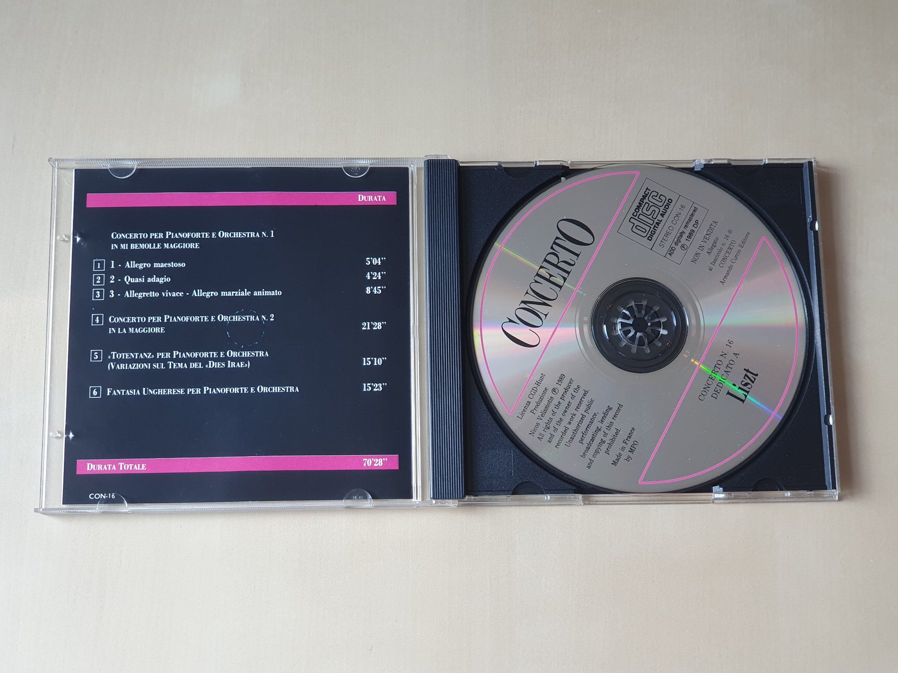 CD: Liszt Concerto – Usato da Stansstad venduto da collectorsshop 2