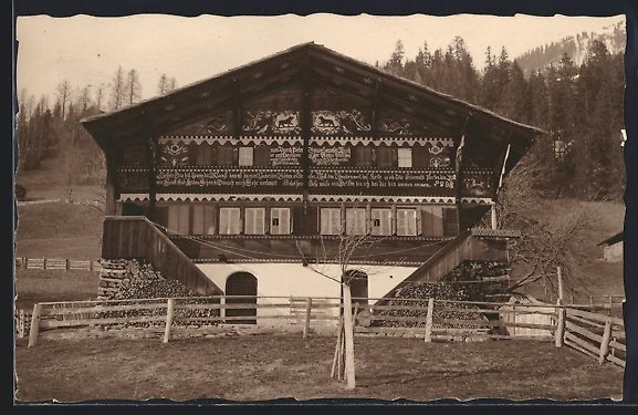 Cartoline postali: Lenk i. S., Die Pension Simmentalerhaus – Usato da Berlin venduto da bartko-reher