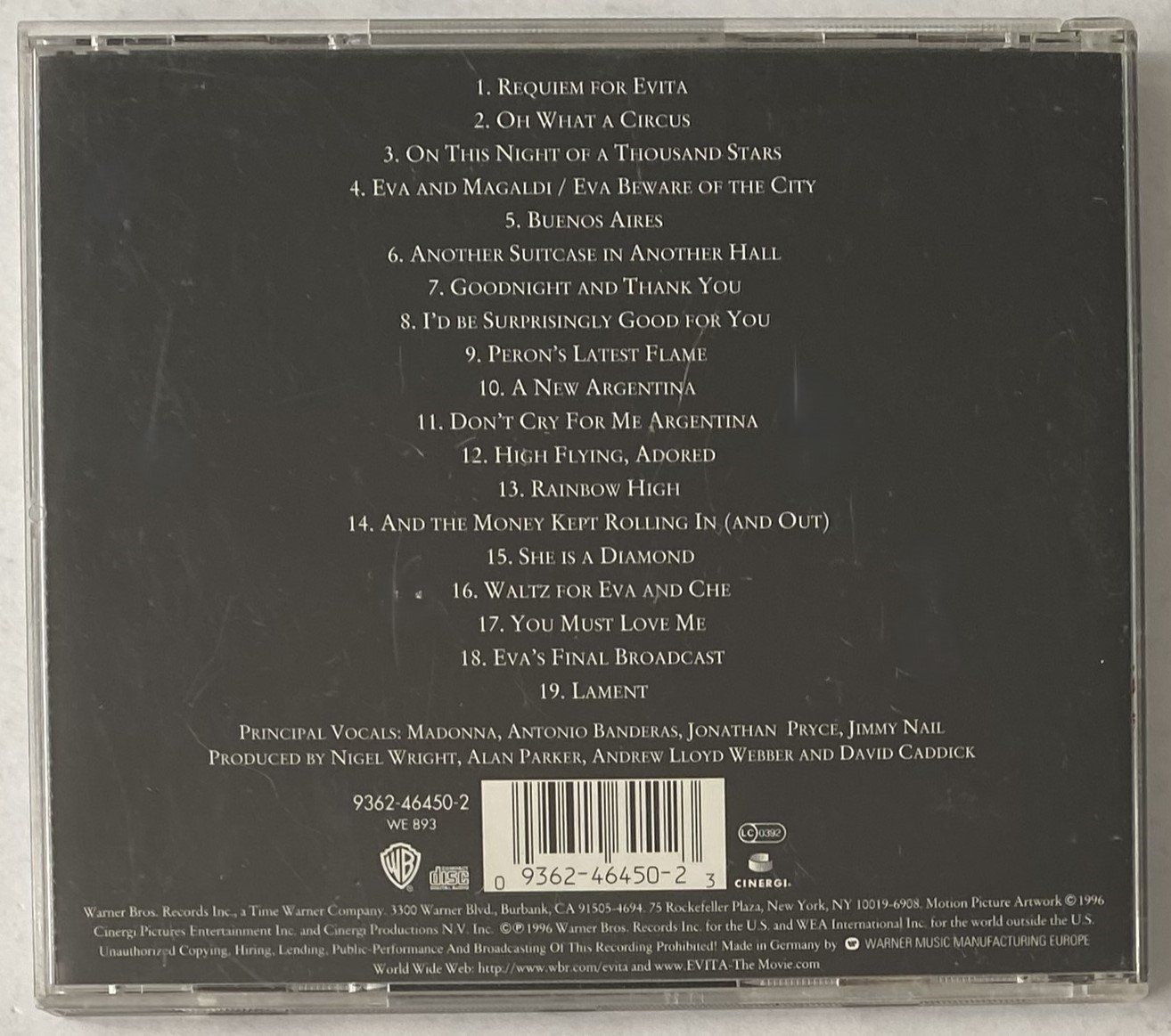 CDs: Andrew Lloyd Webber And Tim Rice, Evita – Gebraucht aus Flums von Asquillo 1