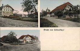 Schnottwil SO 3 Bildkarte Gruss aus Schnottwil ,1917