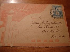 Argentinien, 1947, schöner Flugbrief, gelaufen